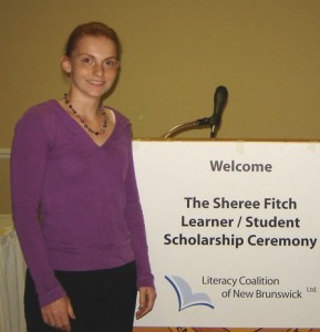 Tara Brice at the Sheree Fitch Award Ceremony