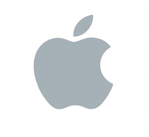 the Apple logo