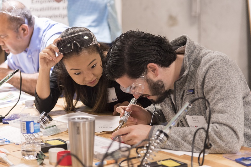 A team working on LipSync parts