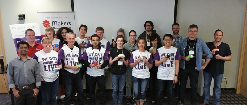 Group photo at Calgary buildathon