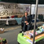 Greg at the Oak Bay Botanicals booth at the Oak Bay Night Market