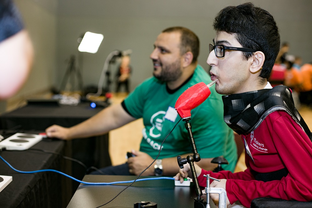 Milad Hajihassan, Systems Developer at Neil Squire and a local gamer with a disability.