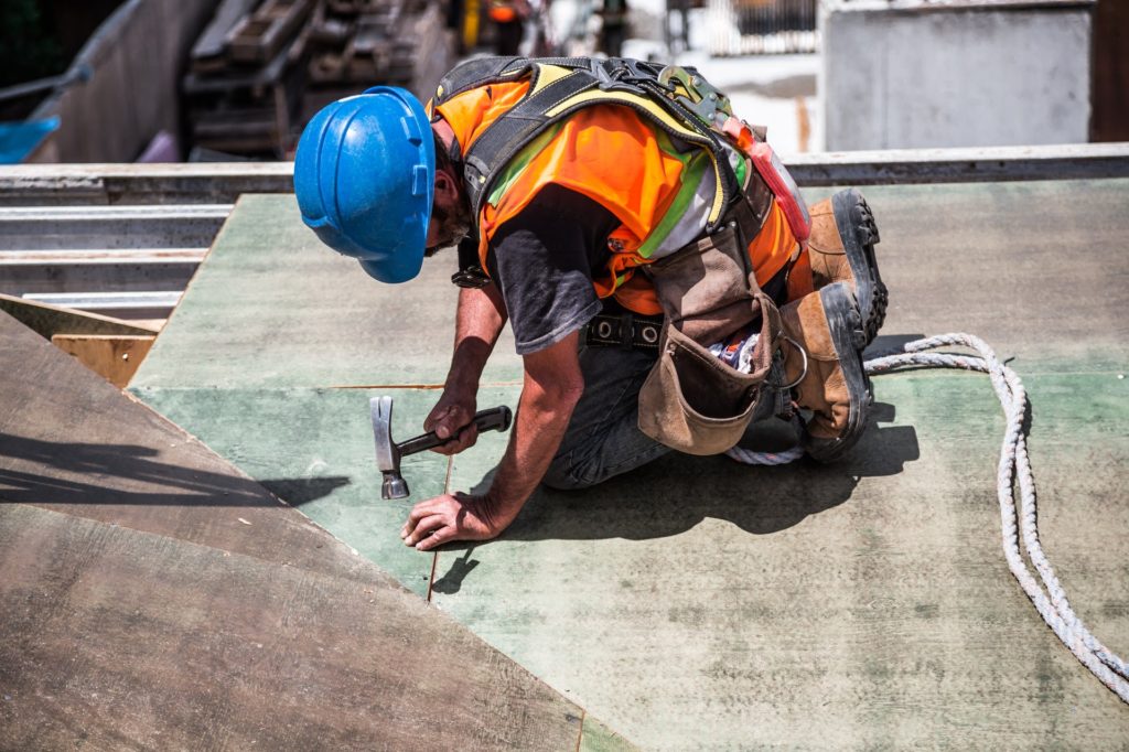 man at a construction site