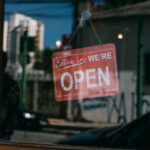 A storefront with the sign 