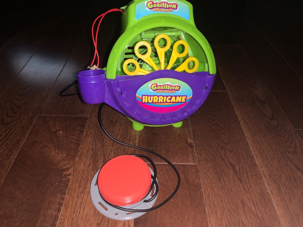 a switch adapted Bubble Blower