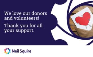 we love our donors and volunteers! Thank you for all your support