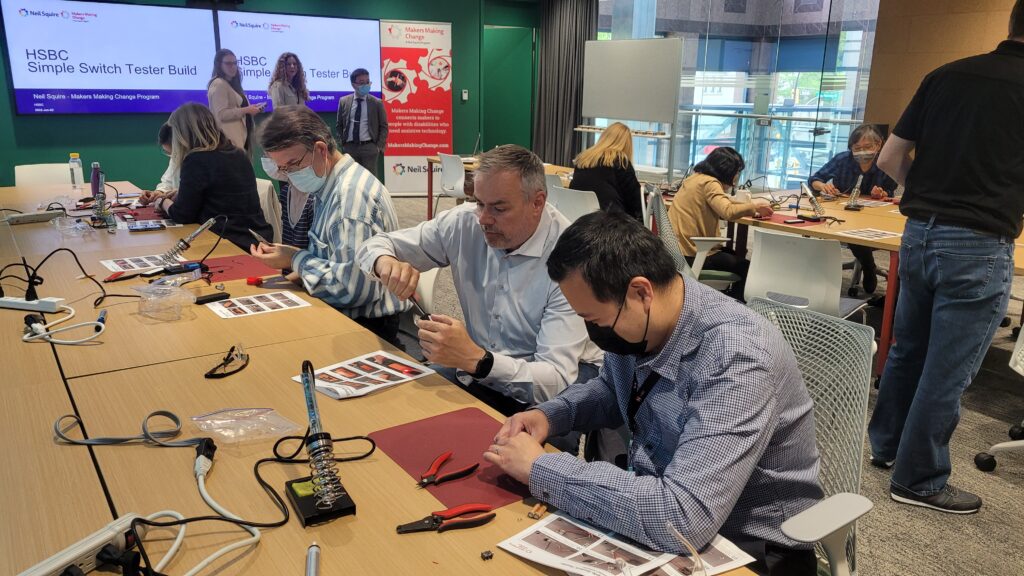 HSBC employees building Simple Switch Testers