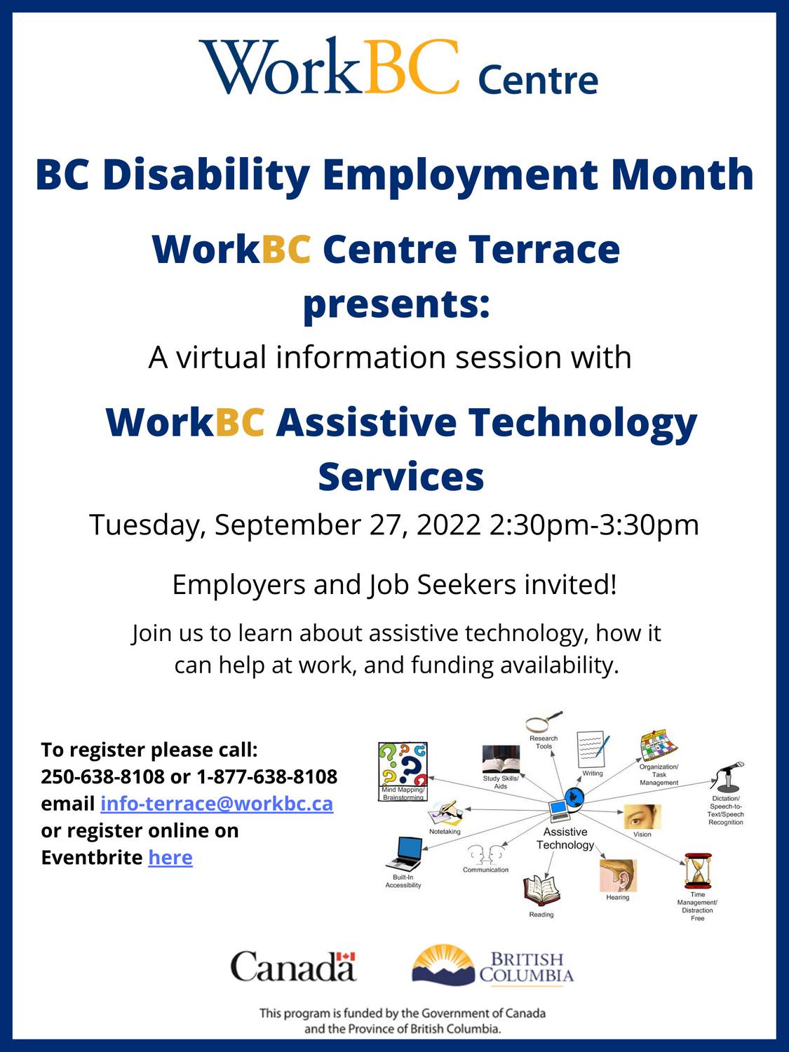 BC Disability Employment Month event poster