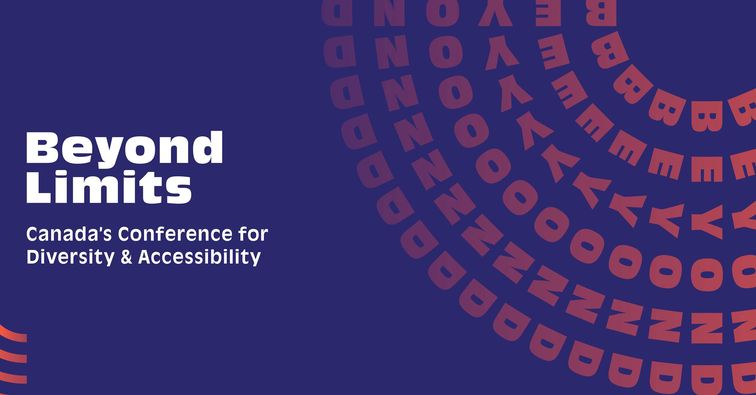 Text: "Beyond Limits: Canada's Conference for Diversity and Accessibility"