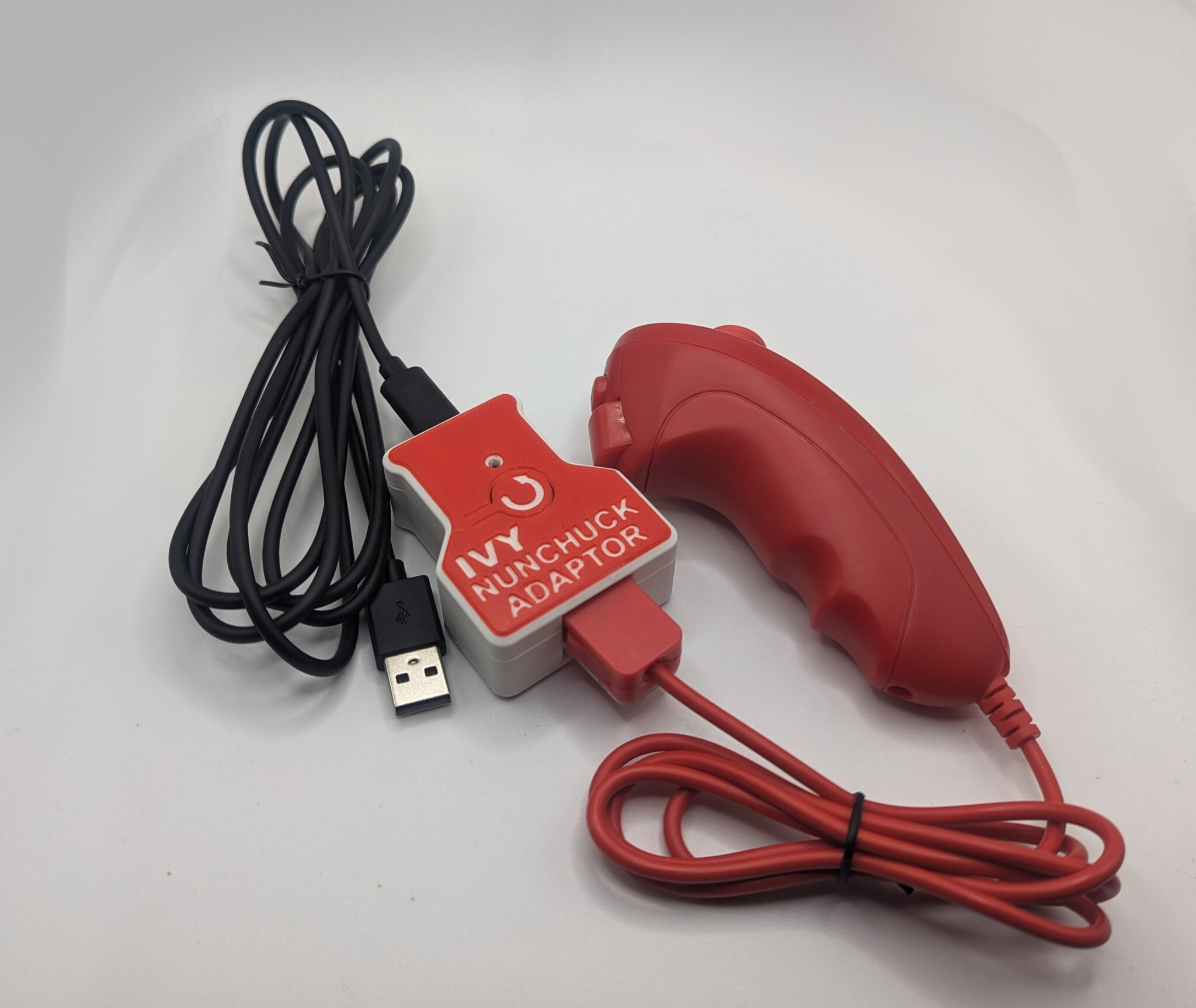 The Ivy Nunchuk Adaptor, which uses a Wii nunchuk as a joystick.