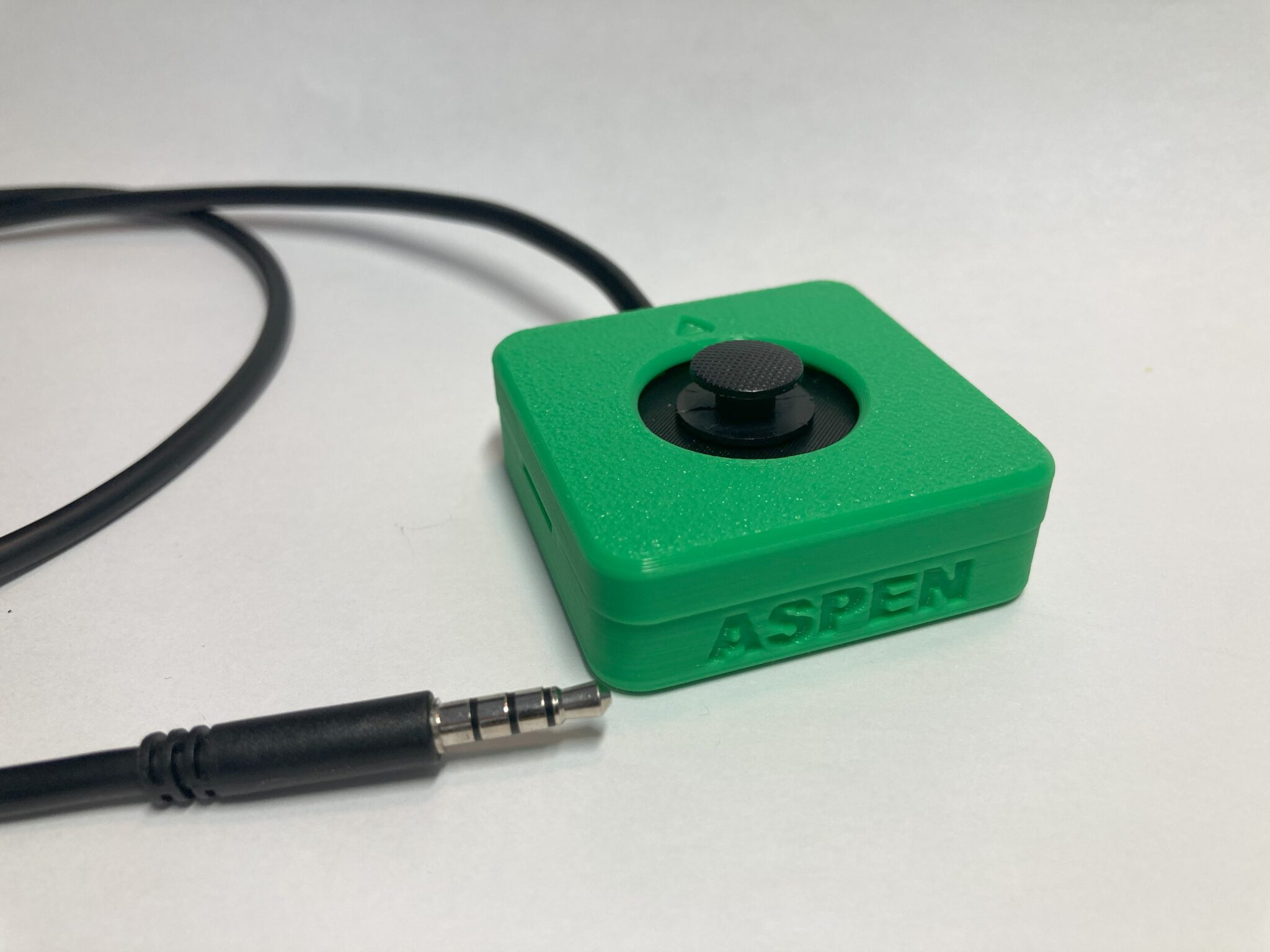 A green Aspen Sliding Joystick.