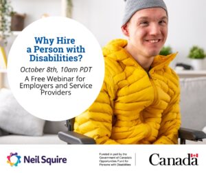 Why Hire a Person with Disabilities webinar graphic