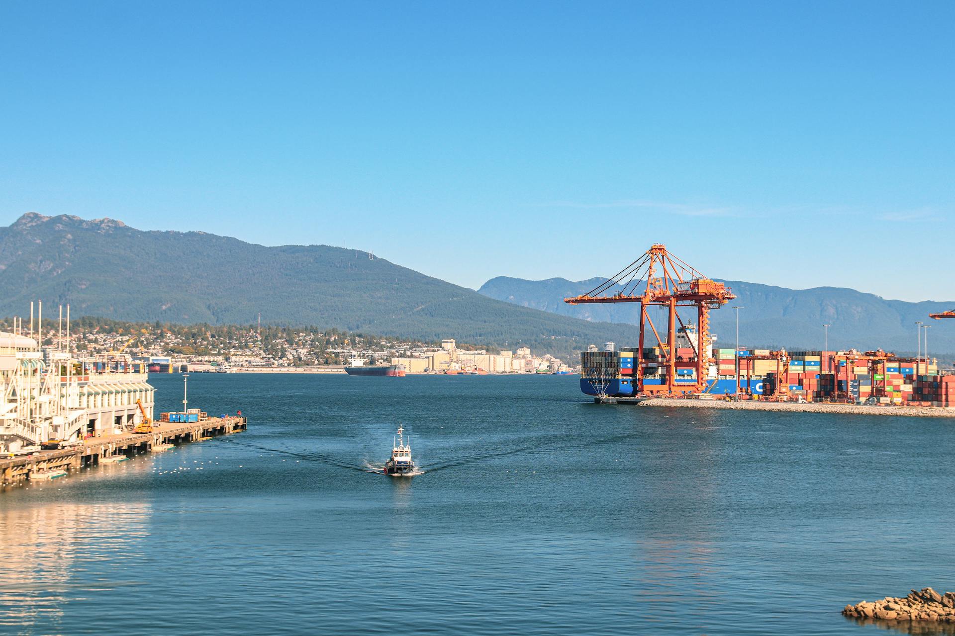 A shipyard in Vancouver.