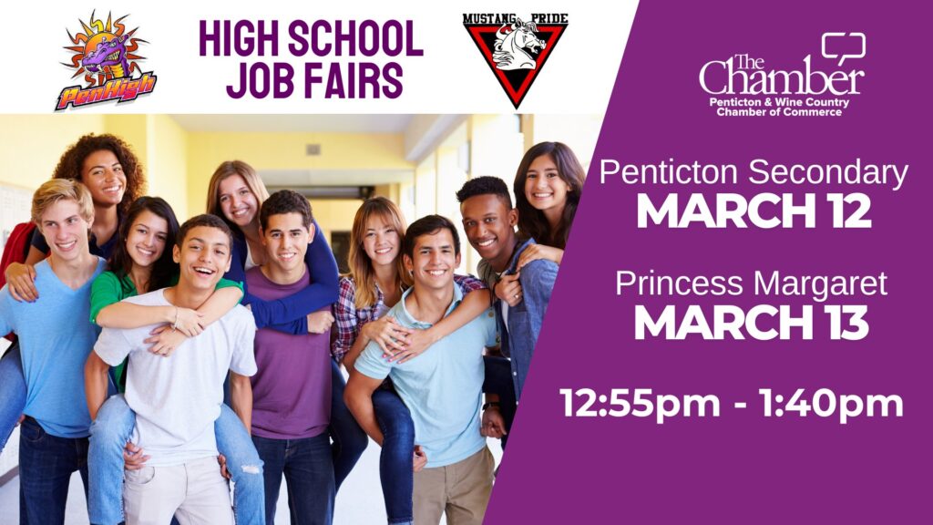 Penticton High School Job Fair banner